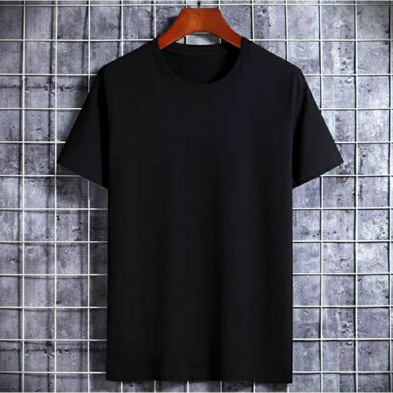 KAOS POLOS COTTON COMBED 20s BLACK