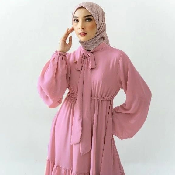 Gamis Terbaru 2023 Lebaran Wanita/ Durpadi Dress Ceruty Armany Full Furing/ Dress Kondangan Gaun Pesta Muslimah