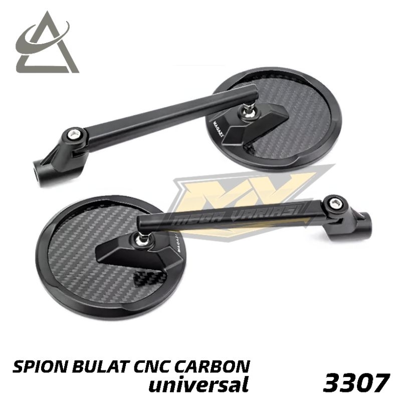 KACA SPION MOTOR VARIASI BULAT CARBON PREMIUM SPION MOTOR PREMIUM UNTUK SEMUA JENIS MOTOR XSR NMAX PCX AEROX VARIO FAZZIO MIO BEAT DLL