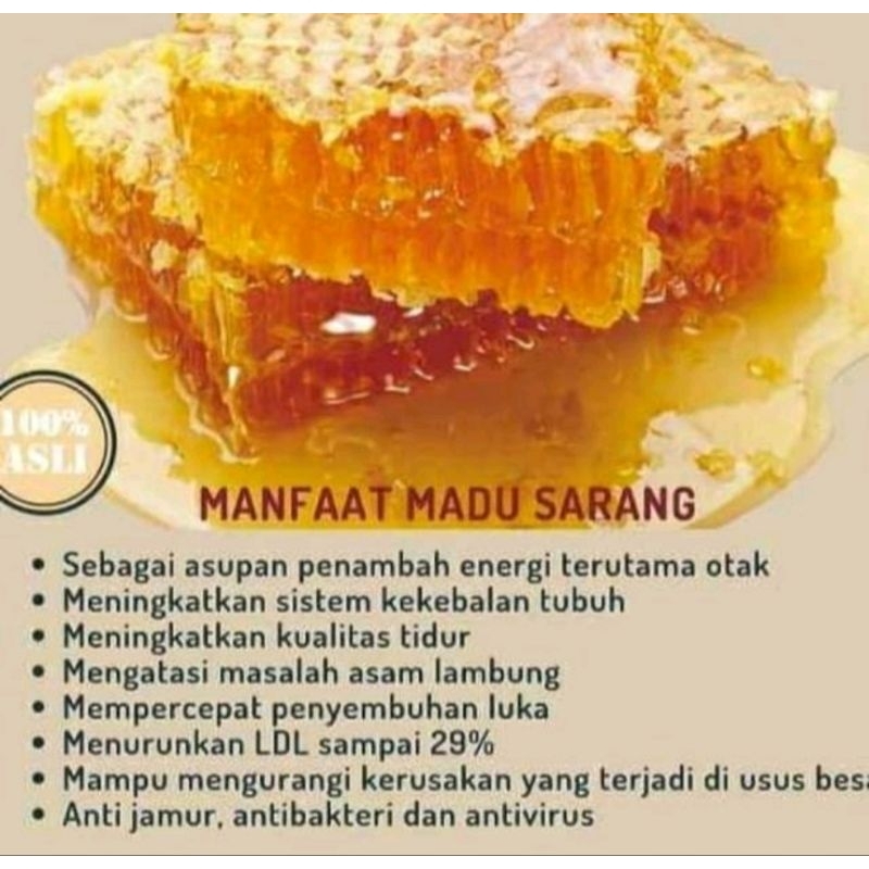 

madu sarang lebah madu asli 500 gr
