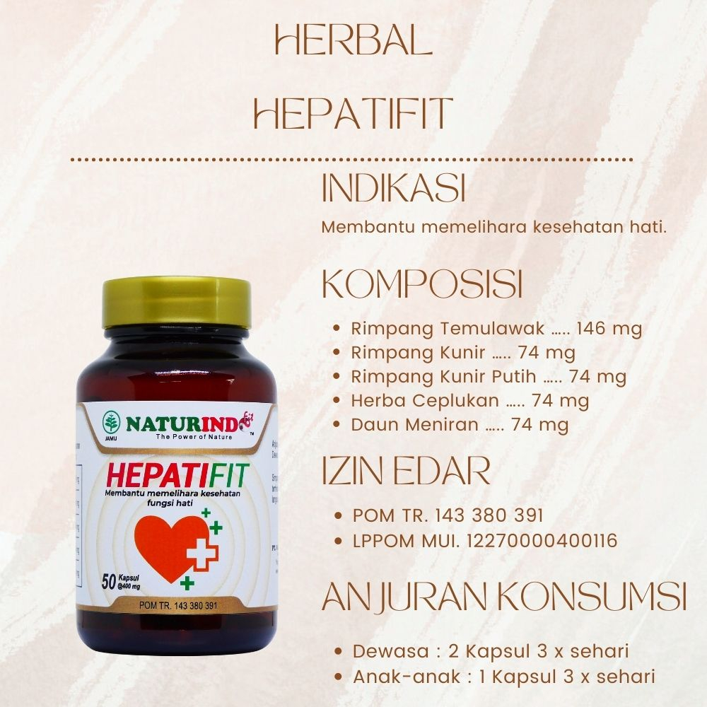OBAT HERBAL HEPATIFIT NATURINDO (SPESIAL LIVER)