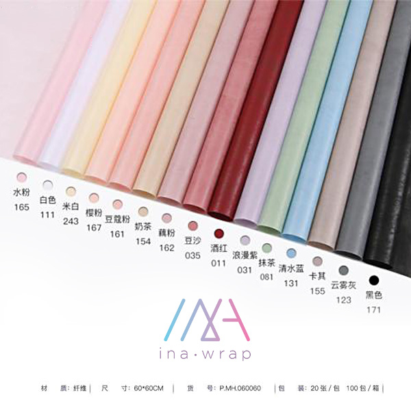 

[5 LBR] Flower wrapping cotton tissue paper/kertas tisu buket bunga katun warna