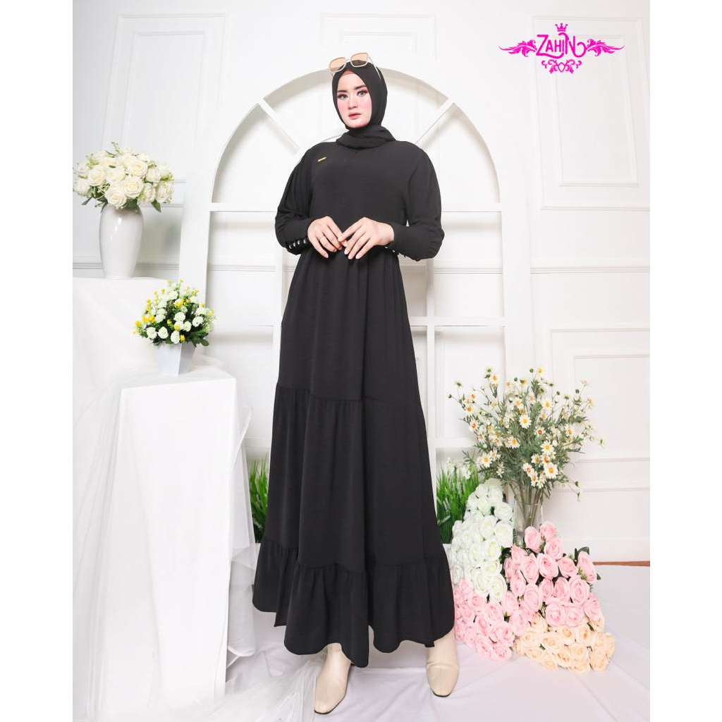 GAMIS POLOS HANITA ZAHIN DAN REYSA SALUR CRINGKLE PREMIUM MODEL TERBARU VIRAL trendy wanita fashionable wear SIMPLE SYARI