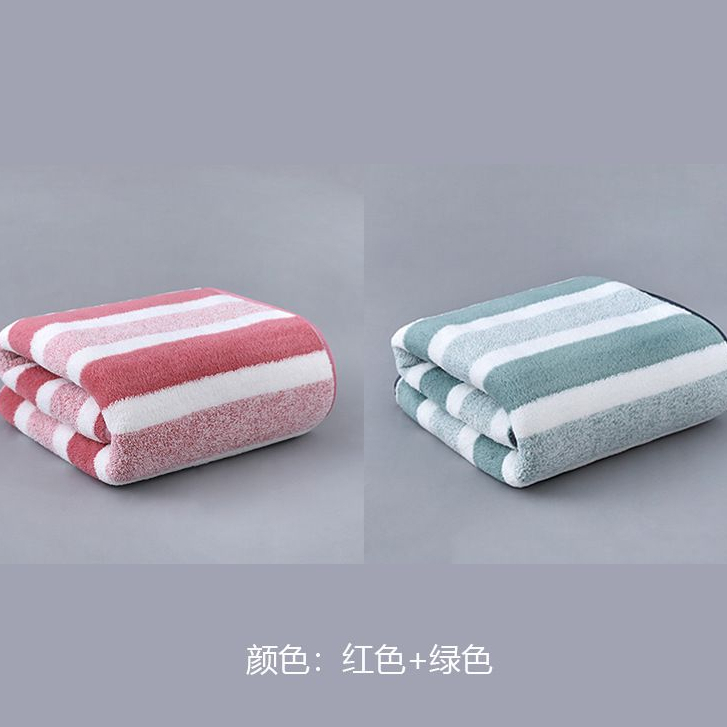 handuk muka micro fiber motif salur handuk olahraga halus import