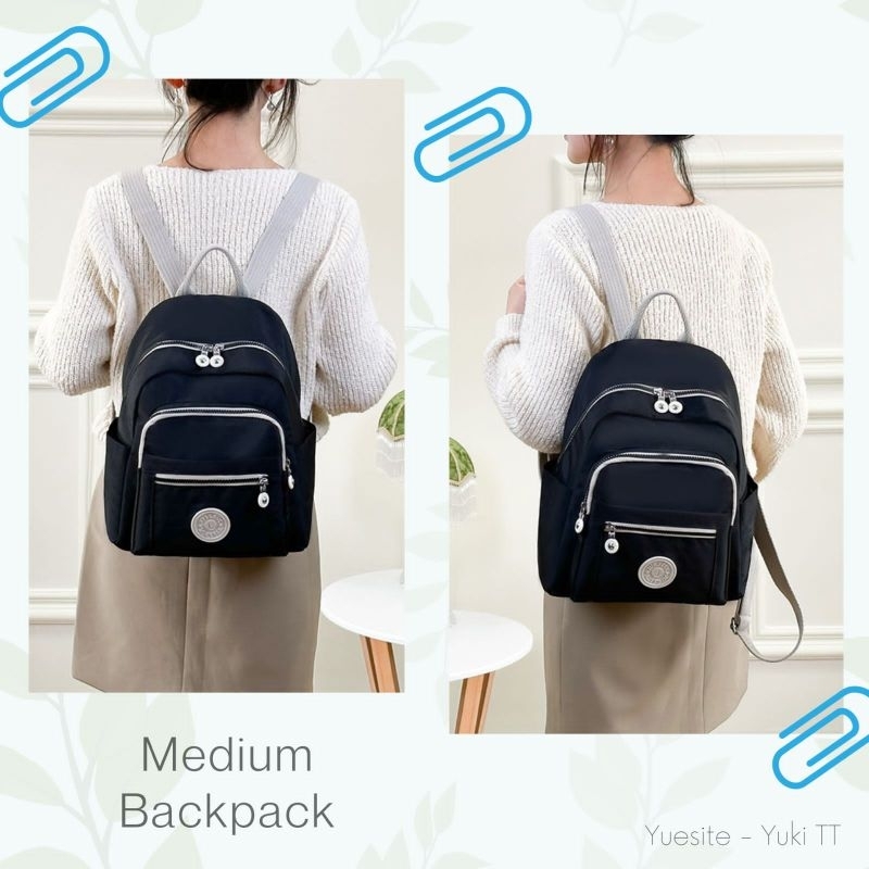 YUESITE YUKI TT TAS RANSEL WANITA MEDIUM BACKPACK IMPORT POLOS KOREA MURAH