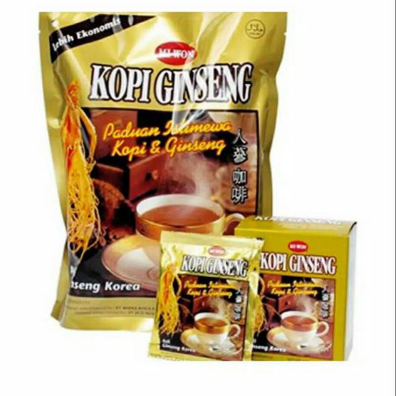 

Kopi Ginseng Miwon isi 20 sachet