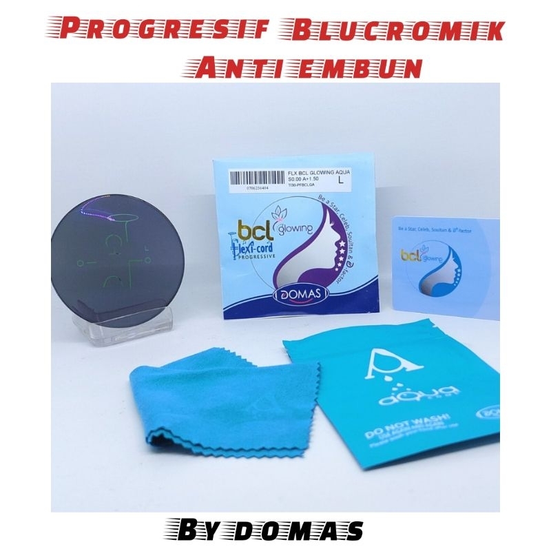 LENSA KACAMATA PROGRESIF BCL GLOWING ANTI EMBUN DOMAS