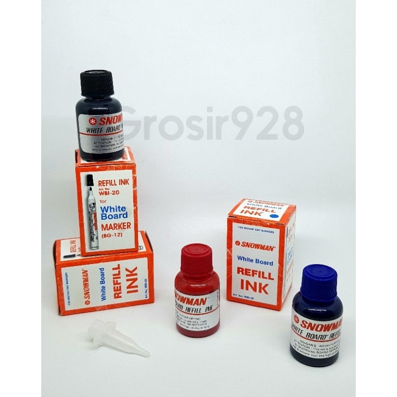 

Refill Ink / Isi Tinta Whiteboard Snowman WBI-20 ( Erasable)