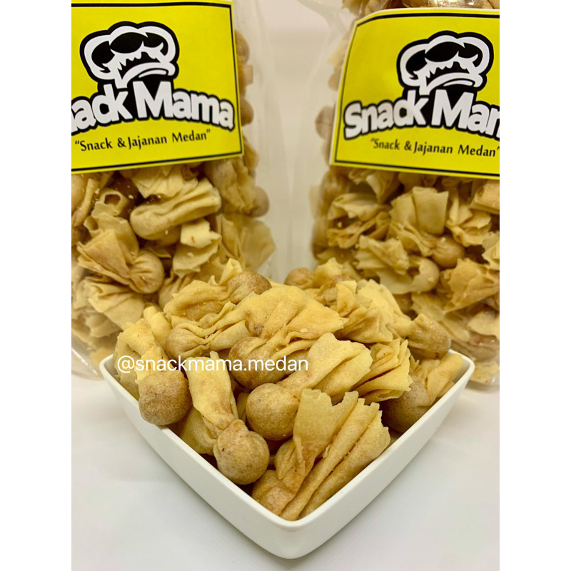 PANGSIT EKADO ISI ABON AYAM 100GR | SNACKMAMA