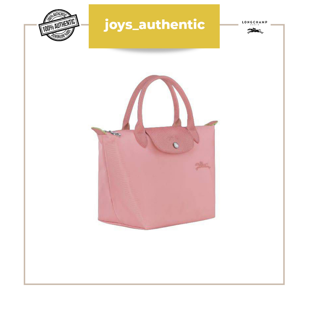 Tas Wanita Longchamp Club Green SSH Small Short Handle Petale Pink Woman Bag Authentic Original