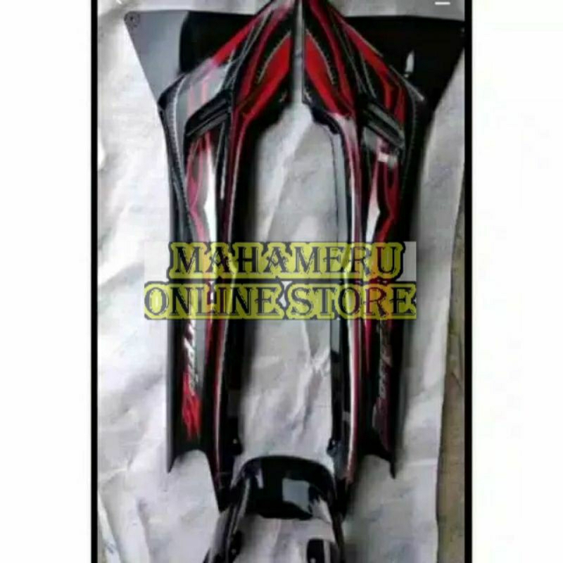 SCORPIO Z 2010 - COVER BODY YAMAHA SCORPIO Z 2010 KANAN KIRI PET STOP DAN STICKER / COVER KANAN KIRI