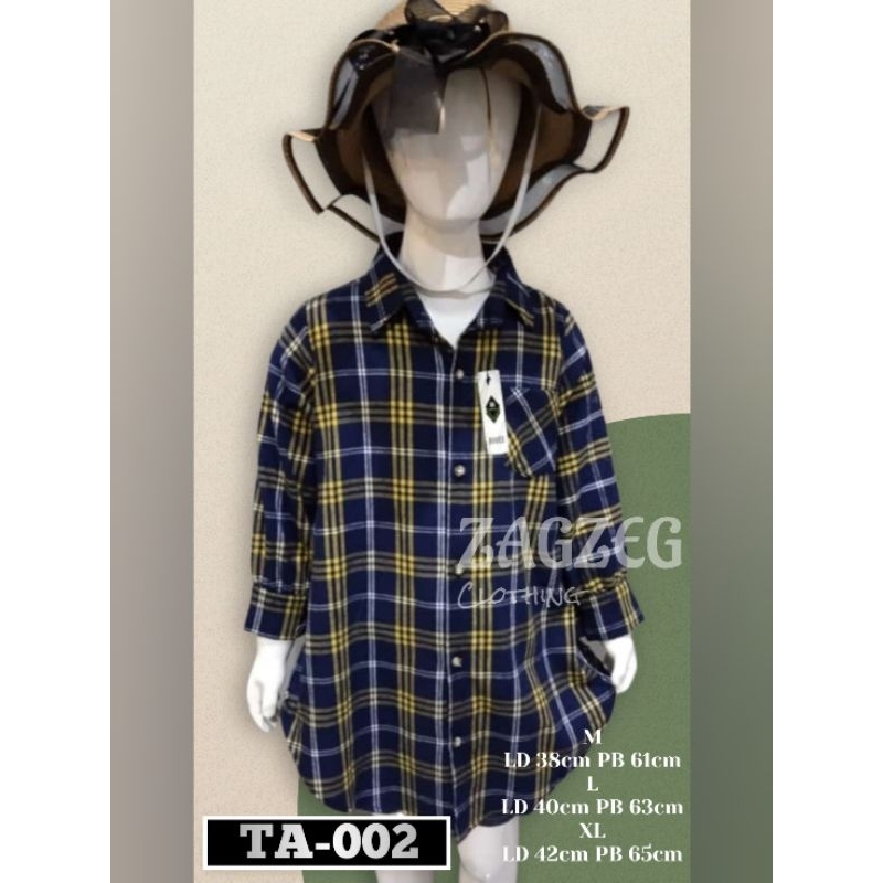 Zagzeg Clothing Atasan Baju Kemeja Dress Anak Perempuan Tunik Anak Perempuan Bahan Flanel Import Premium Usia Umur 2 3 4 5 6 7 8 Tahun Tunik Anak Perempuan Cewek SD Bisa COD