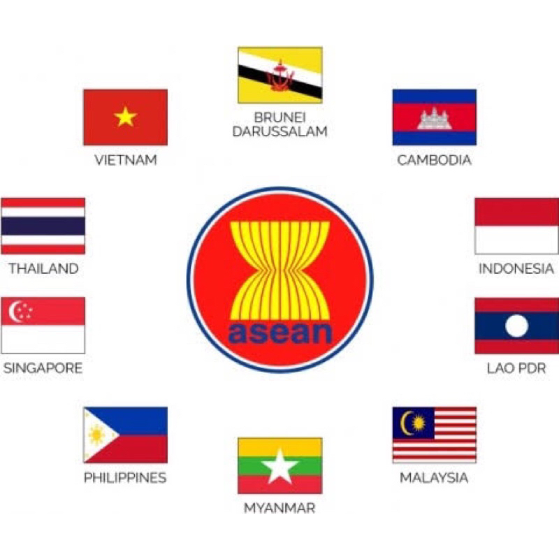 Bendera Negara Anggota ASEAN 60x90 cm