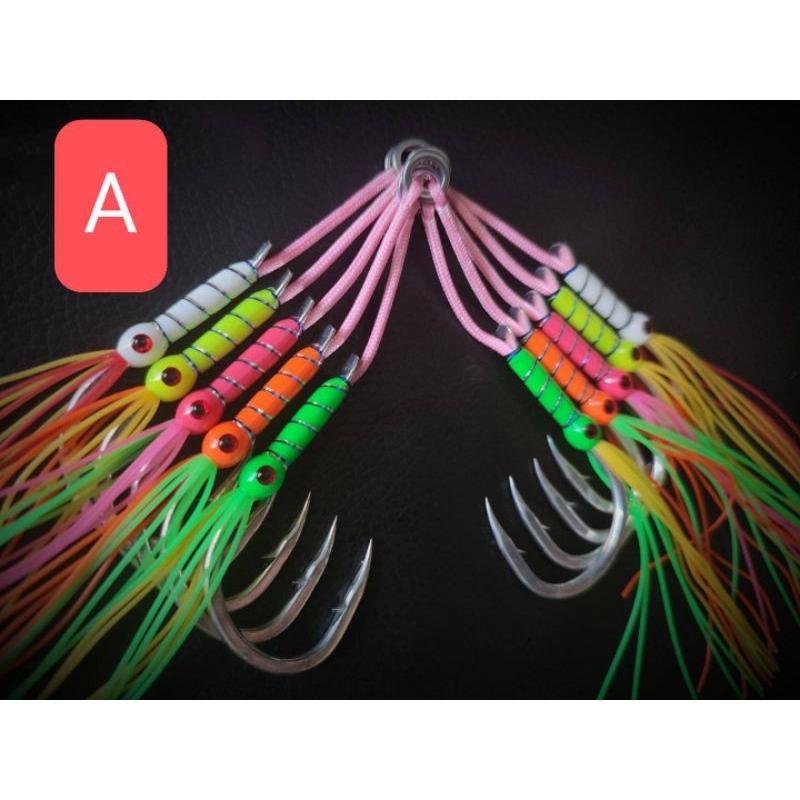 PIKE HOOK SUTEKI HOOK Assist Hook Metal Jig Kail Metal Jig 1/0 2/0 3/0 4/0 5/0 JIG 80g-800g