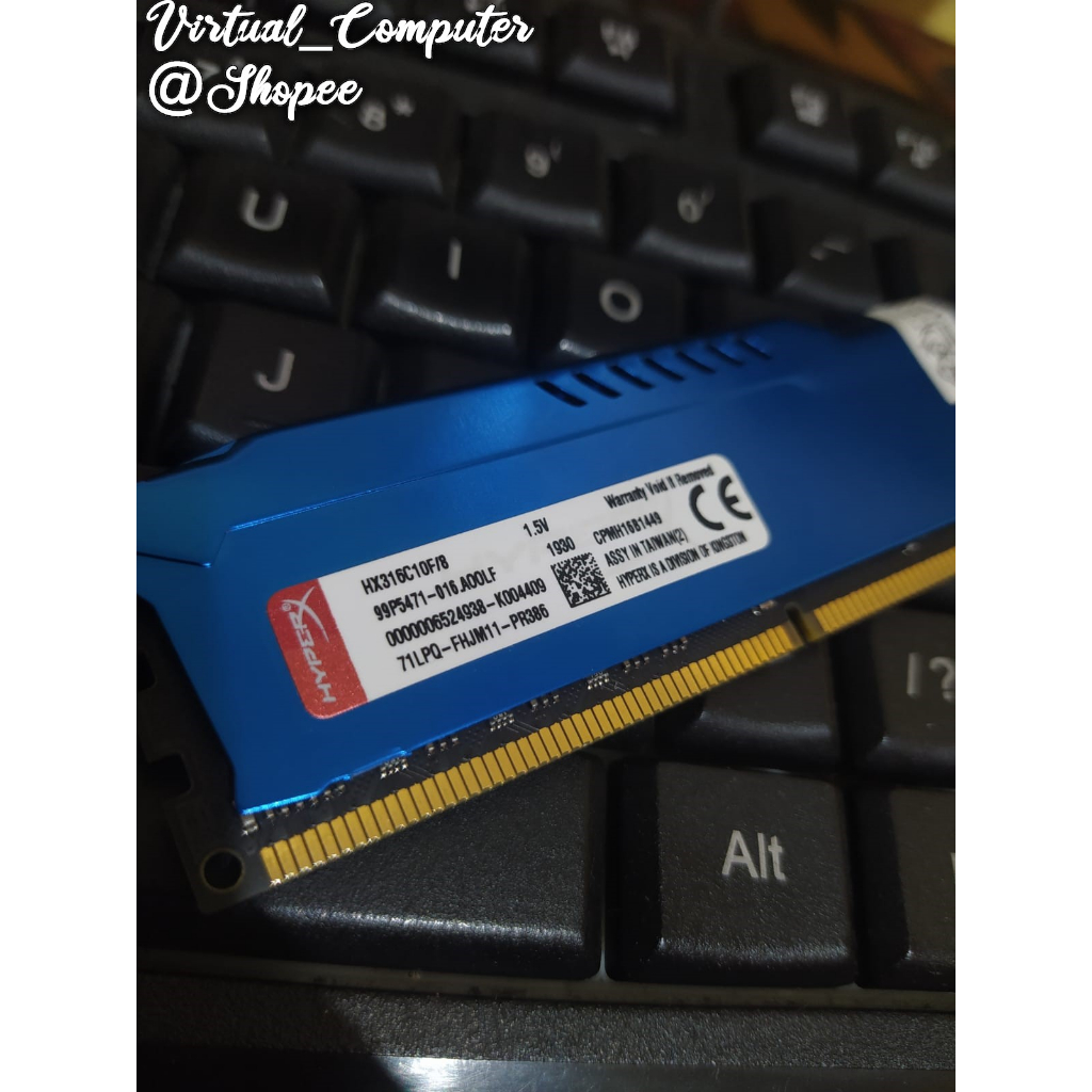 RAM PC HyperX 1*8GB single channel DDR3 1600Mhz pc-12800