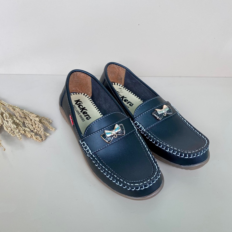 Sepatu Slip On Flat Selop Casual Santai Wanita-Sepatu Wanita Flat Dinas Kerja Sekolah Kuliah Formal