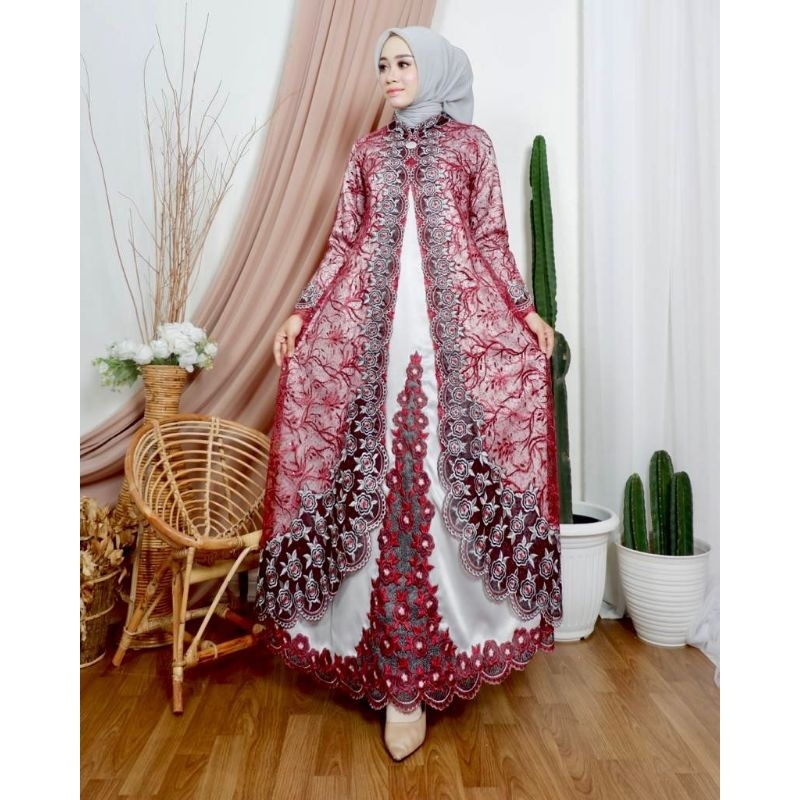 Ready!!Gamis Mawar Thalita Original Butik