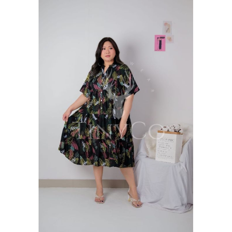 TESSA DRESS  JUMBO RAYON || BUMIL DAN BUSUI FRIENDLY