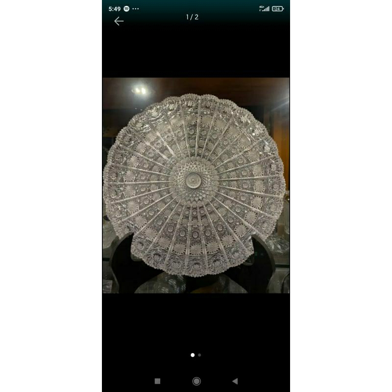 Kristal Bohemia 500 Pk model Telenan 28 cm authentic Ceko