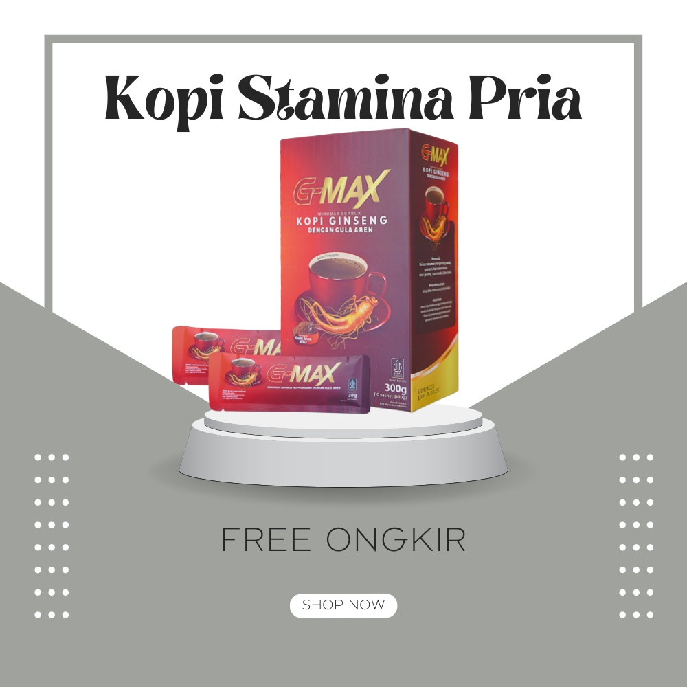 

Kopi Stamina Pria Terbaik - G - MAX Original/Kopi Gingseng BPOM