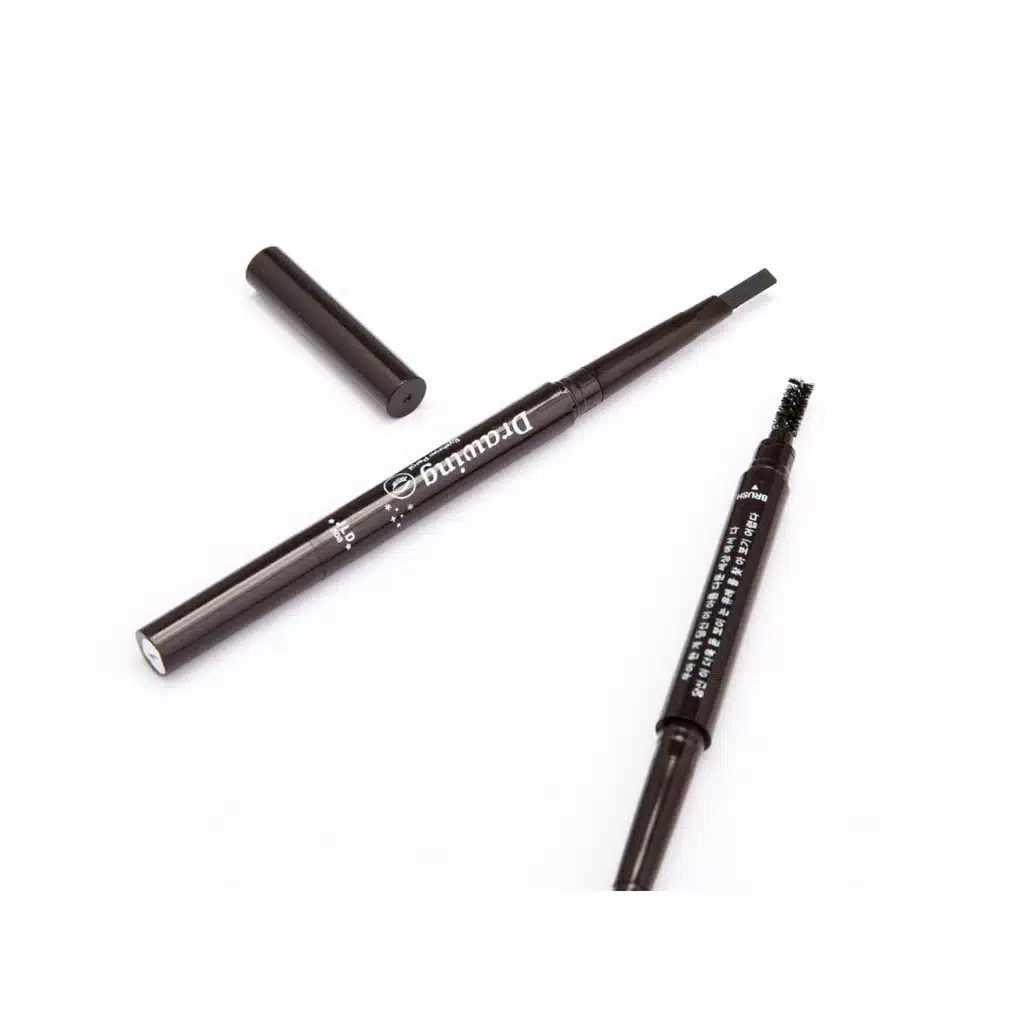 MYONLY Pensil Alis 2IN1 Dengan Sikat Brush Eyebrown Pencil