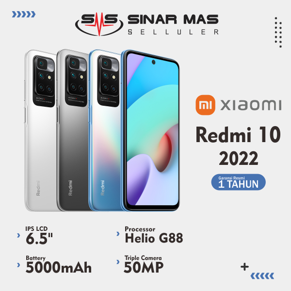 Xiaomi Redmi 10 2022 Smartphone [4GB/64GB] Garansi Resmi