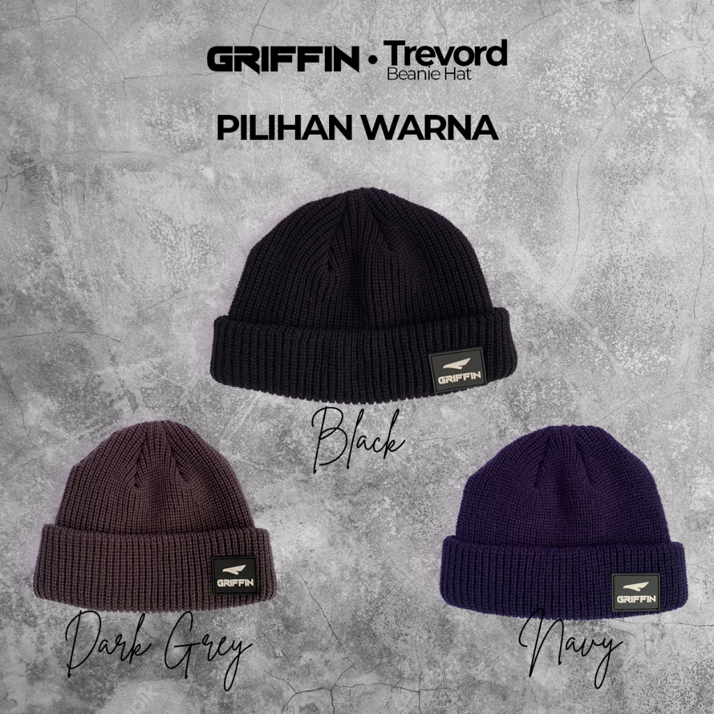 Kupluk Pria Beanie Hat Keren Trevord by Griffin