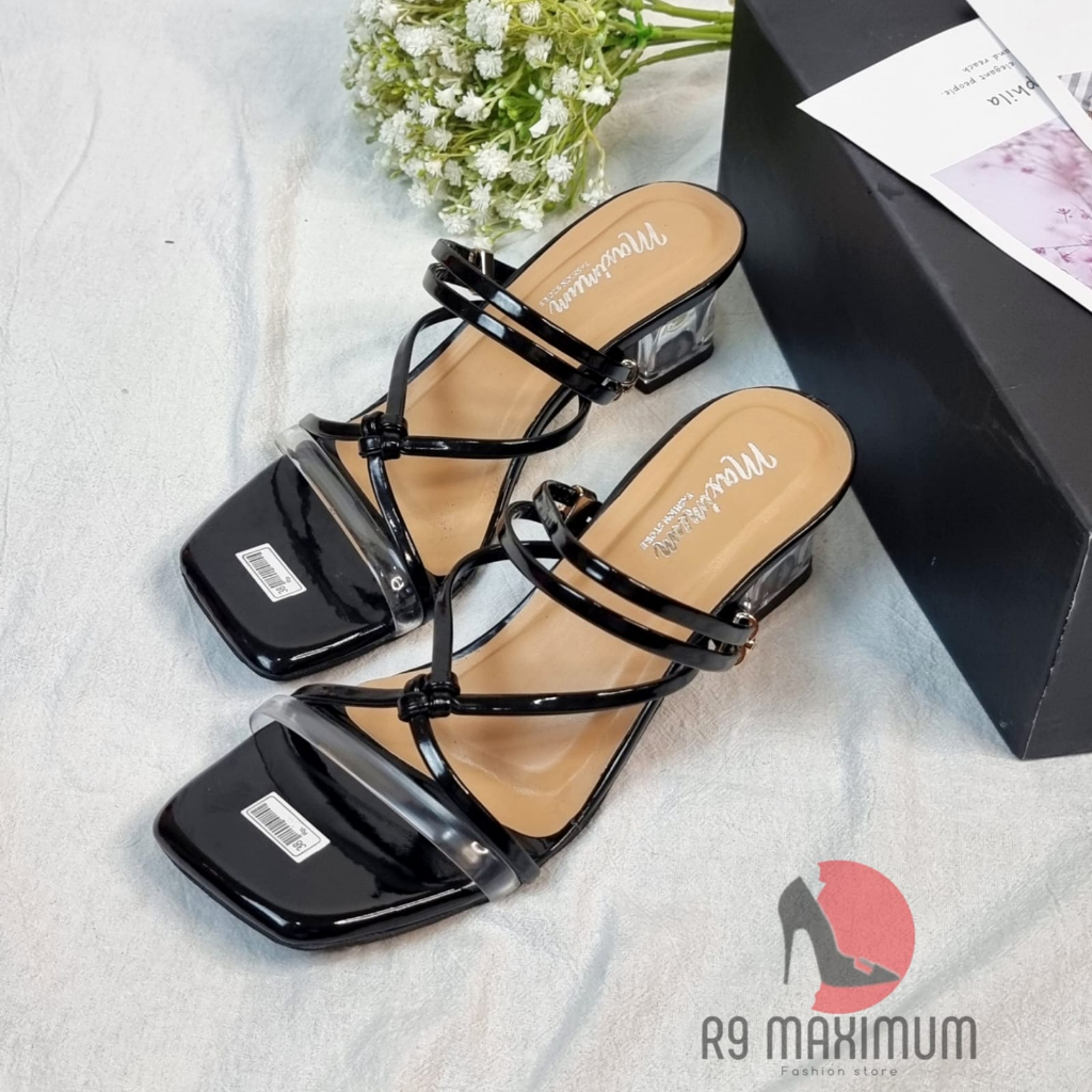 R9 Chunky Heel / Sandal Hak kaca 5CM