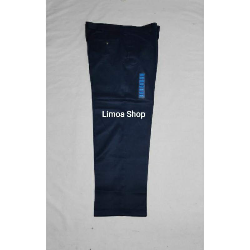 Celana Branded / Eksport Navy Katun Tebal, Besar, Longgar  BLD 03