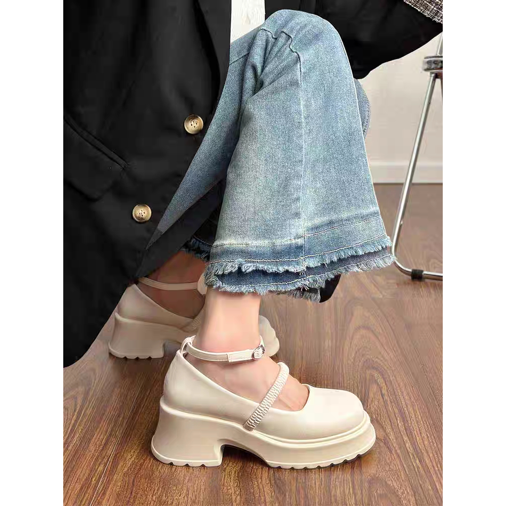 COD POS 663 Sepatu Boots Platfrom Wanita Korea Design Chuncky Korea Style