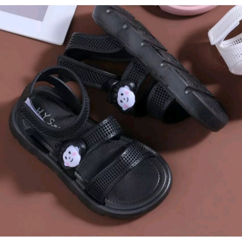 (COD)Sandal Sepatu Anak Import Ban 2 Tali Velcro MIKA/Sandal Sepatu Anak Perempuan Import Size 24-35