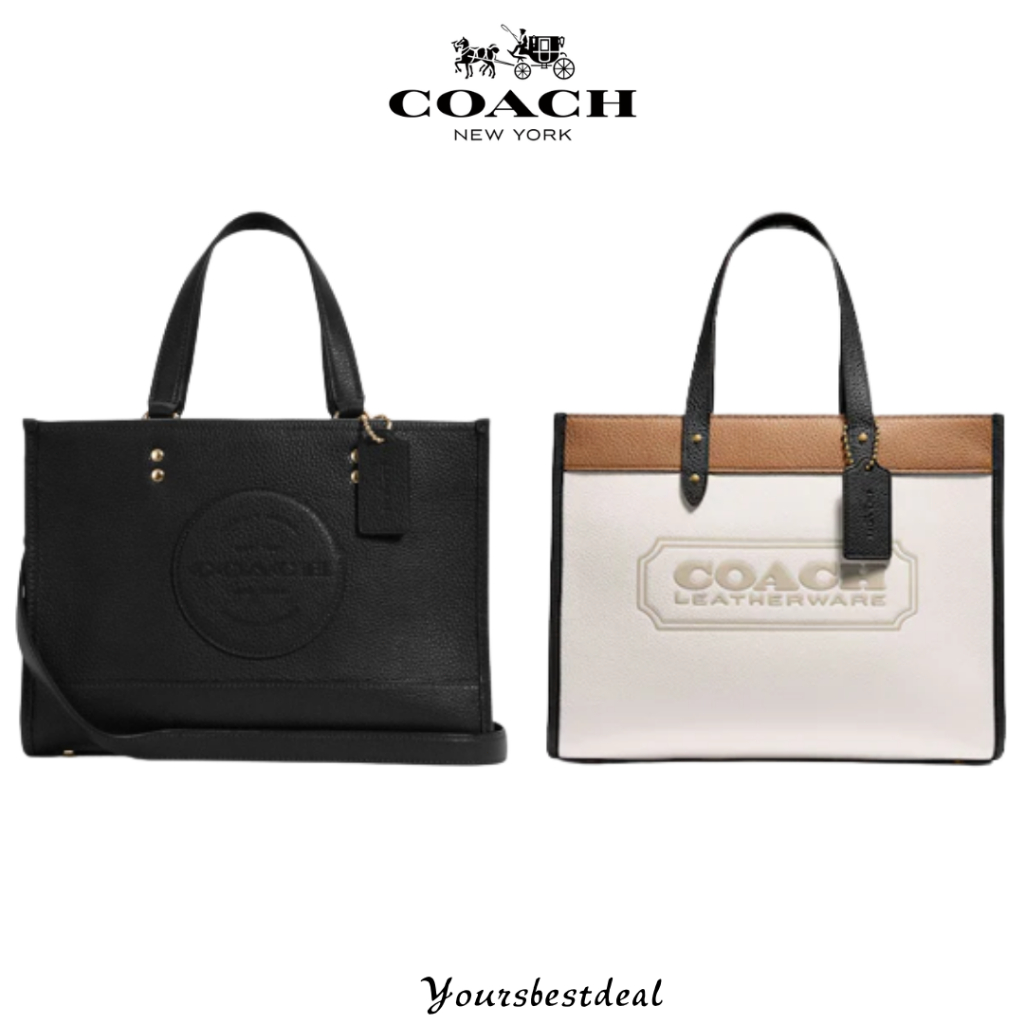 COACH C0777 C2004 Field30 color combination full leather Tote Tote head lychee grain cowhide, soft and textured, handmade exquisite, with dust bag