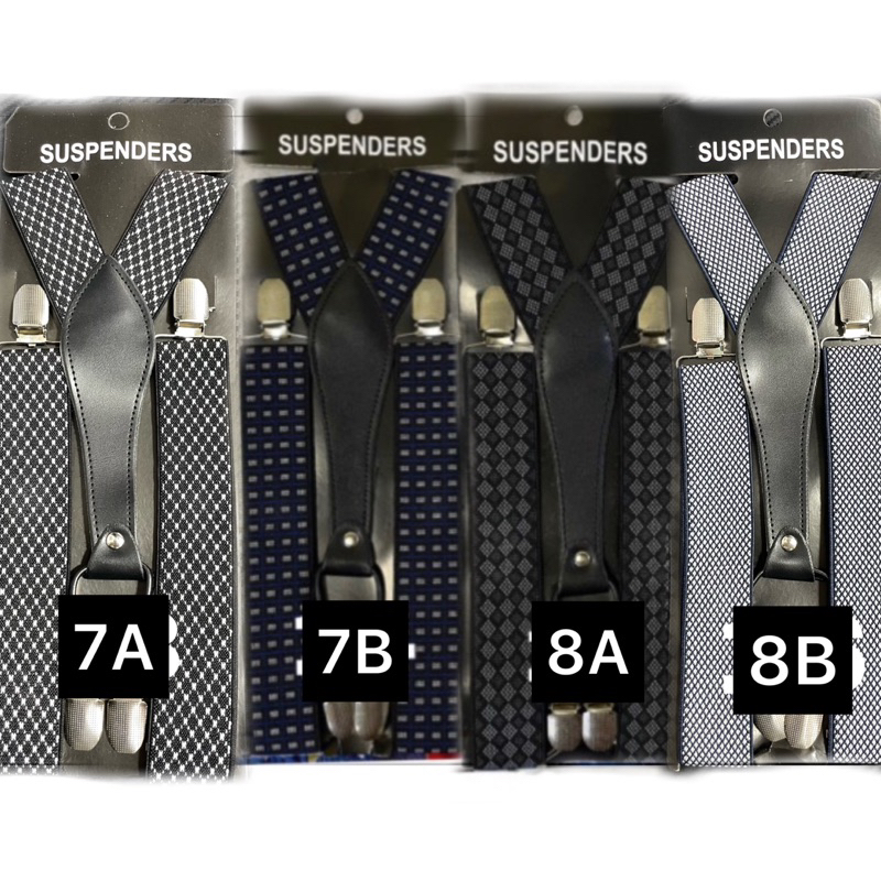 suspender pria motif