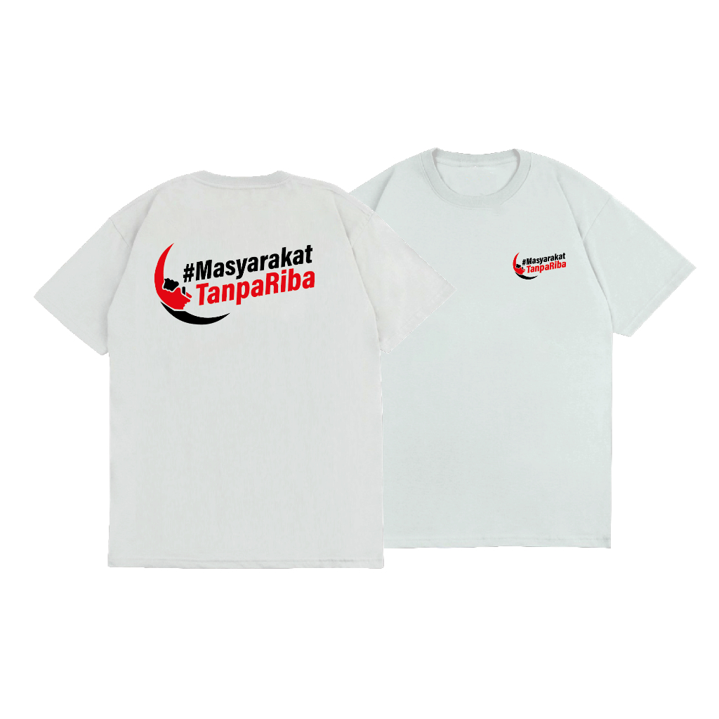 Baju Kaos Masyarakat TanpaRiba Bahan Halus Adem