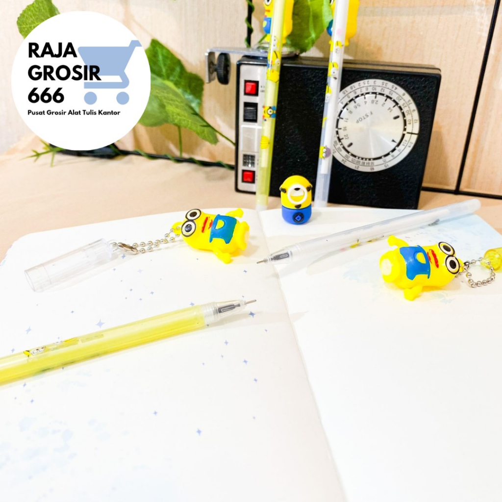 

PULPEN GANTUNGAN MINION LUCU PEN BOLPEN GANTUNGAN KARTUN KUNING COD ALAT TULIS KANTOR