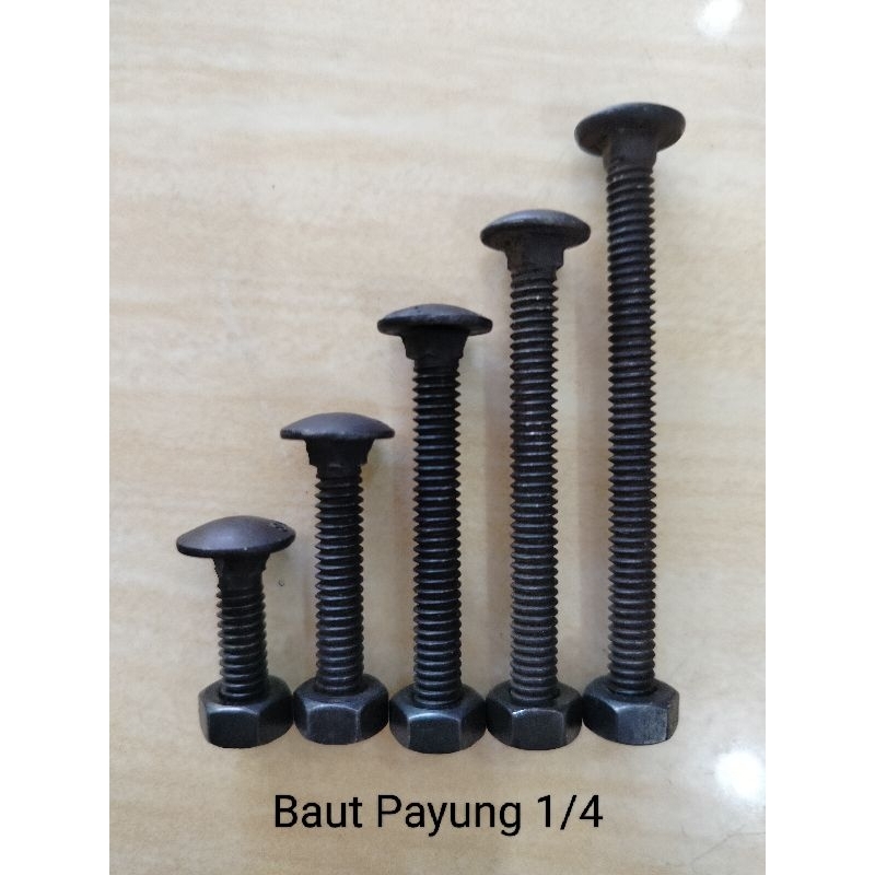 Baut Payung Hitam "1/4"