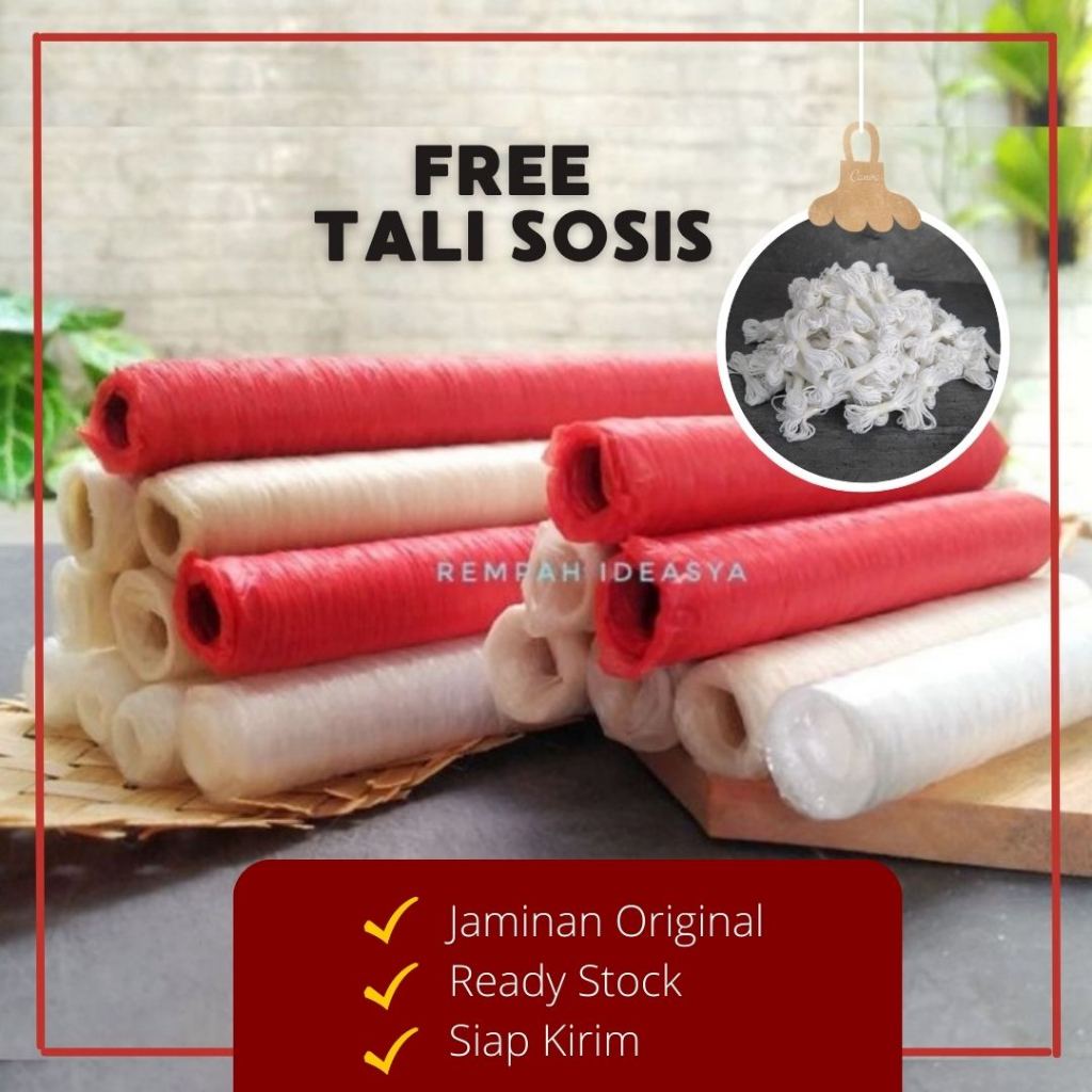 

All Varian Casing Selongsong Kesing Sosis Hemat Halal Food Grade Plastik Edible Kolagen Lengkap Asli