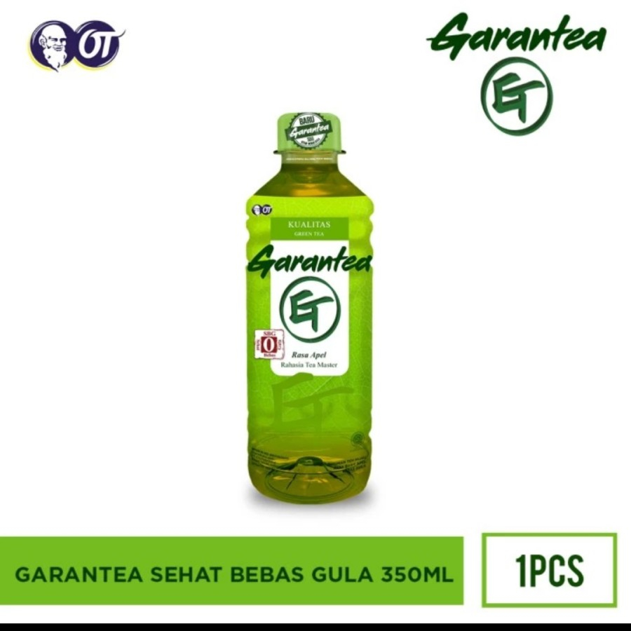 

garantea teh green tea bebas gula rasa apel