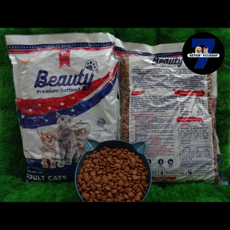 Beauty Premium Cat Food 500gr dan 1kg