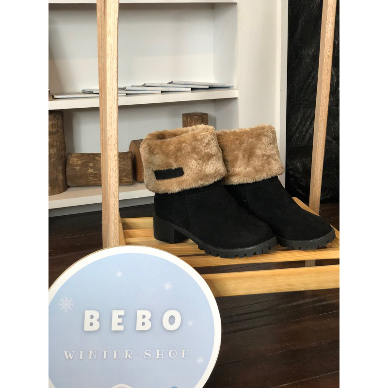 Sepatu Boots bulu suede untuk musim dingin Winter Boots women