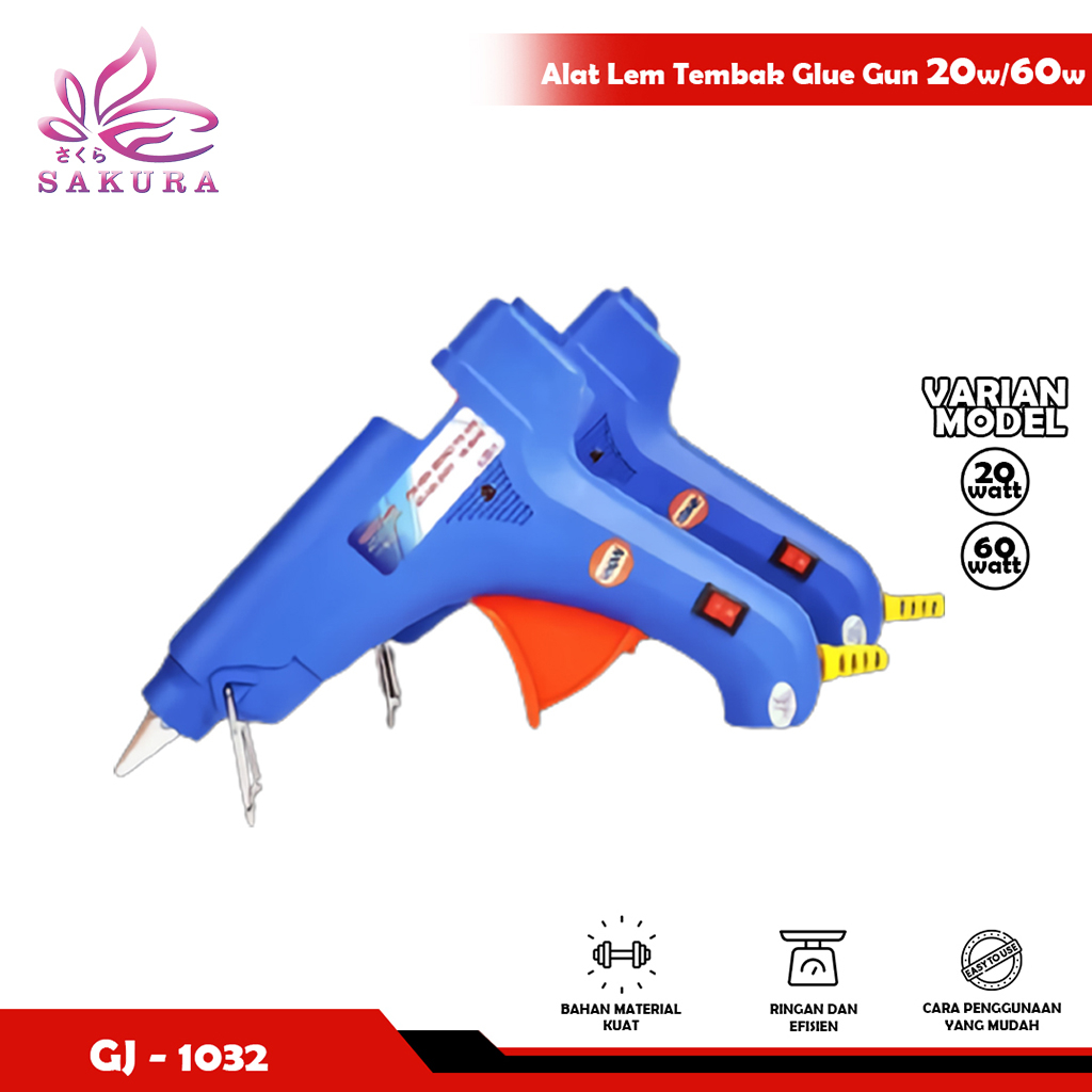 Lem tembak Glue gun stick cair lengket refill alat membakar melelehkan kantor kerajinan tangan