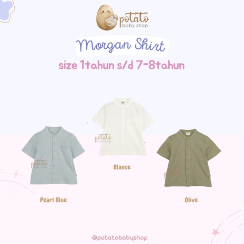 Bohopanna - Morgan Shirt Kemeja Linen Boho panna 0-6 bulan sd 6tahun