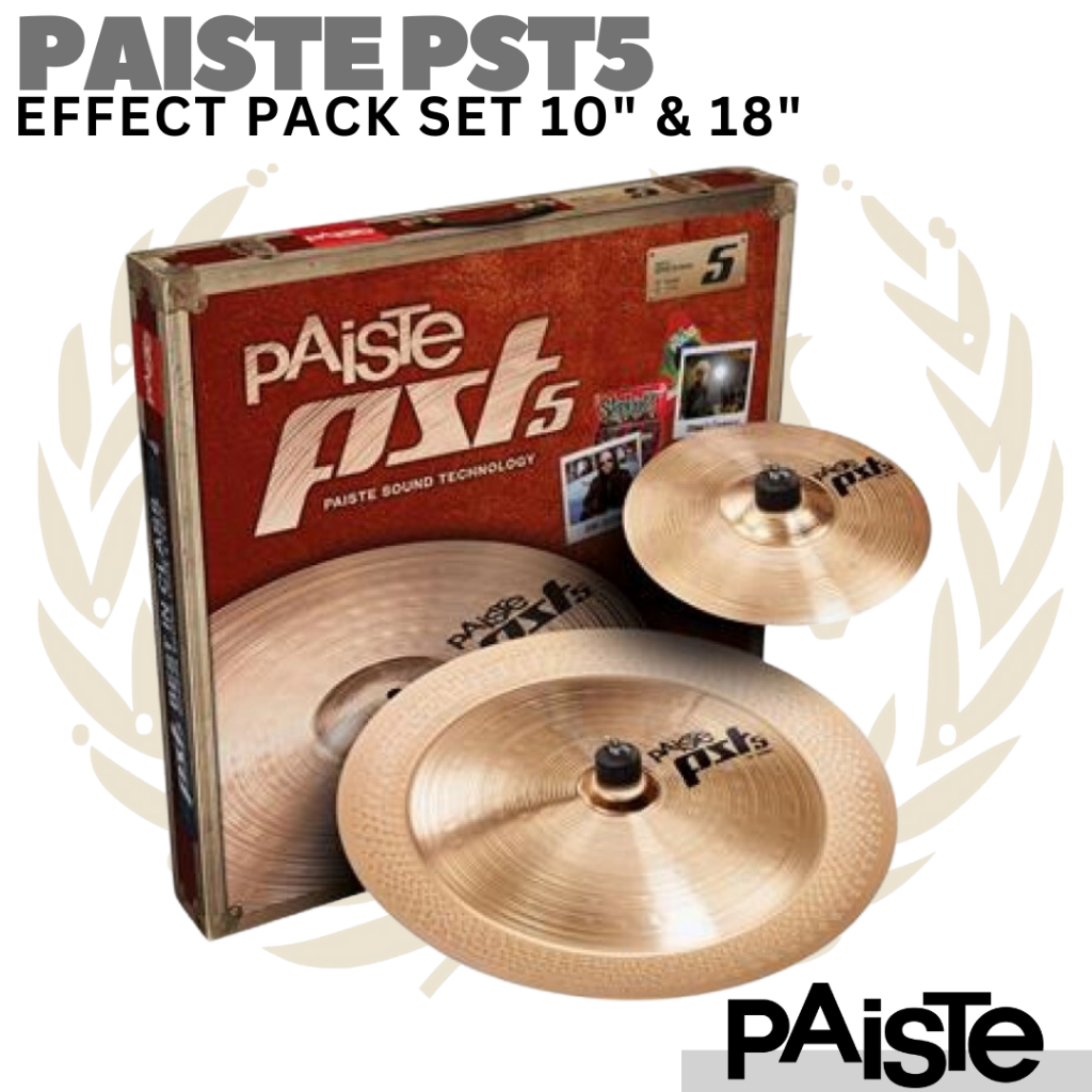 PAISTE PST5 Effect Pack Set 10-18 Cymbal | Splash China Chinese Simbal