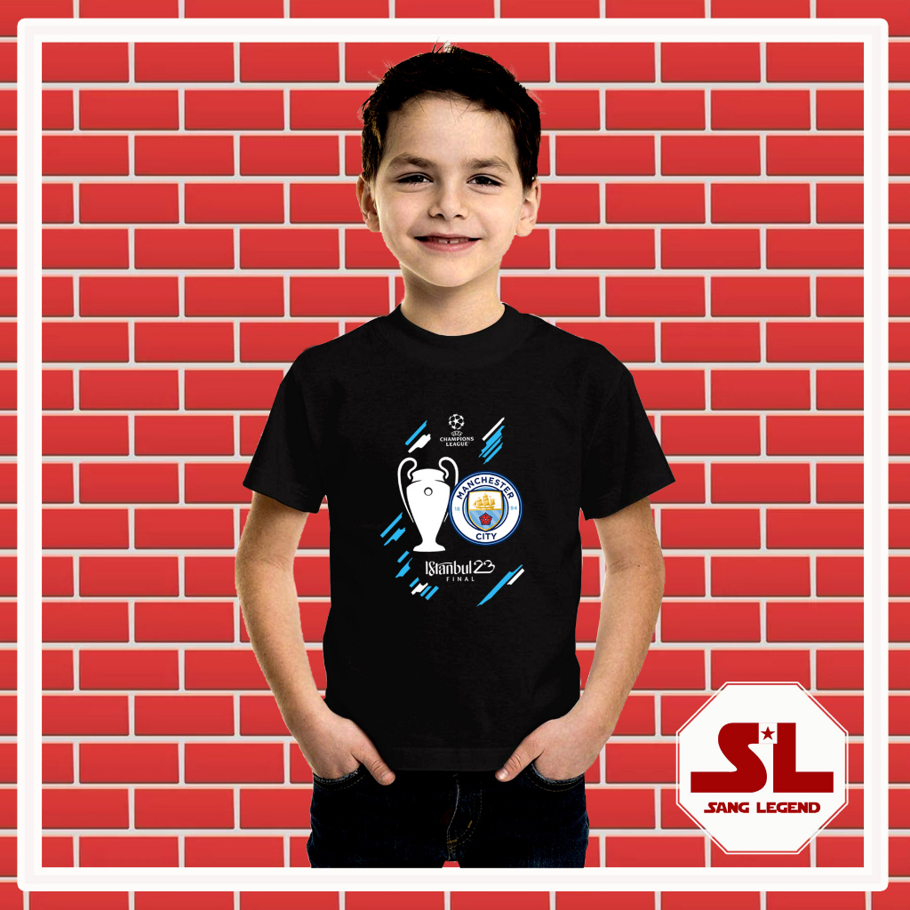 KAOS BAJU BOLA ANAK KIDS MAN.CITY FINAL UCL ISTANBUL 014