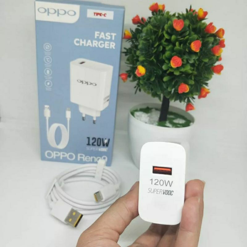 CHARGER OPPO RENO 120W Fast CHARGING 100%ORIGINAL SUPER VOOC FLASH CHARGING MICRO USB TYPE C