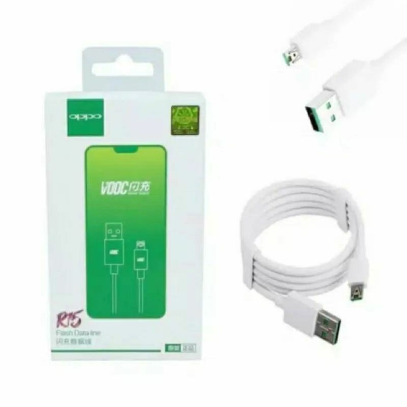 Kabel data OPPO VOCC R15 OPPO 100% Original VOOC FLASH CHARGING MICRO TYPE C