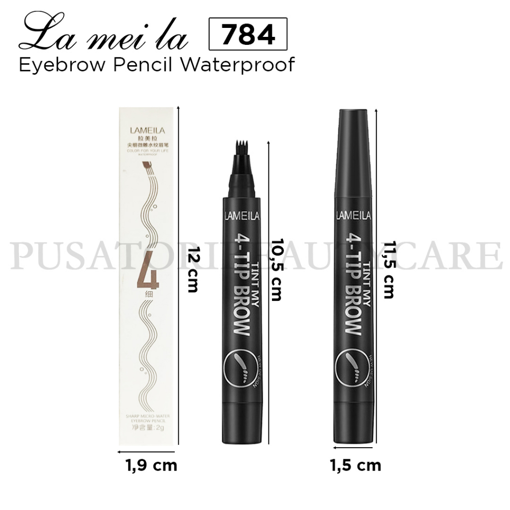 LAMEILA 784 Eyebrow Pencil Four Claw Tint Fork Waterproof Pinsil Alis