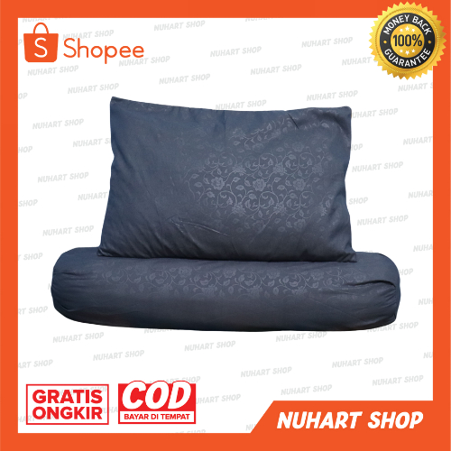 1 Set Sarung Bantal Sarung Guling Resleting AMCO Sarung Bantal Guling Tidur Sarung Bantal Guling Murah Sarung Bantal Guling Standar Emboss Premium