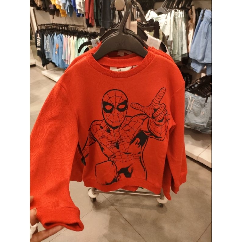 H&M Kids Sweater  Printed Anak Laki-laki Spiderman