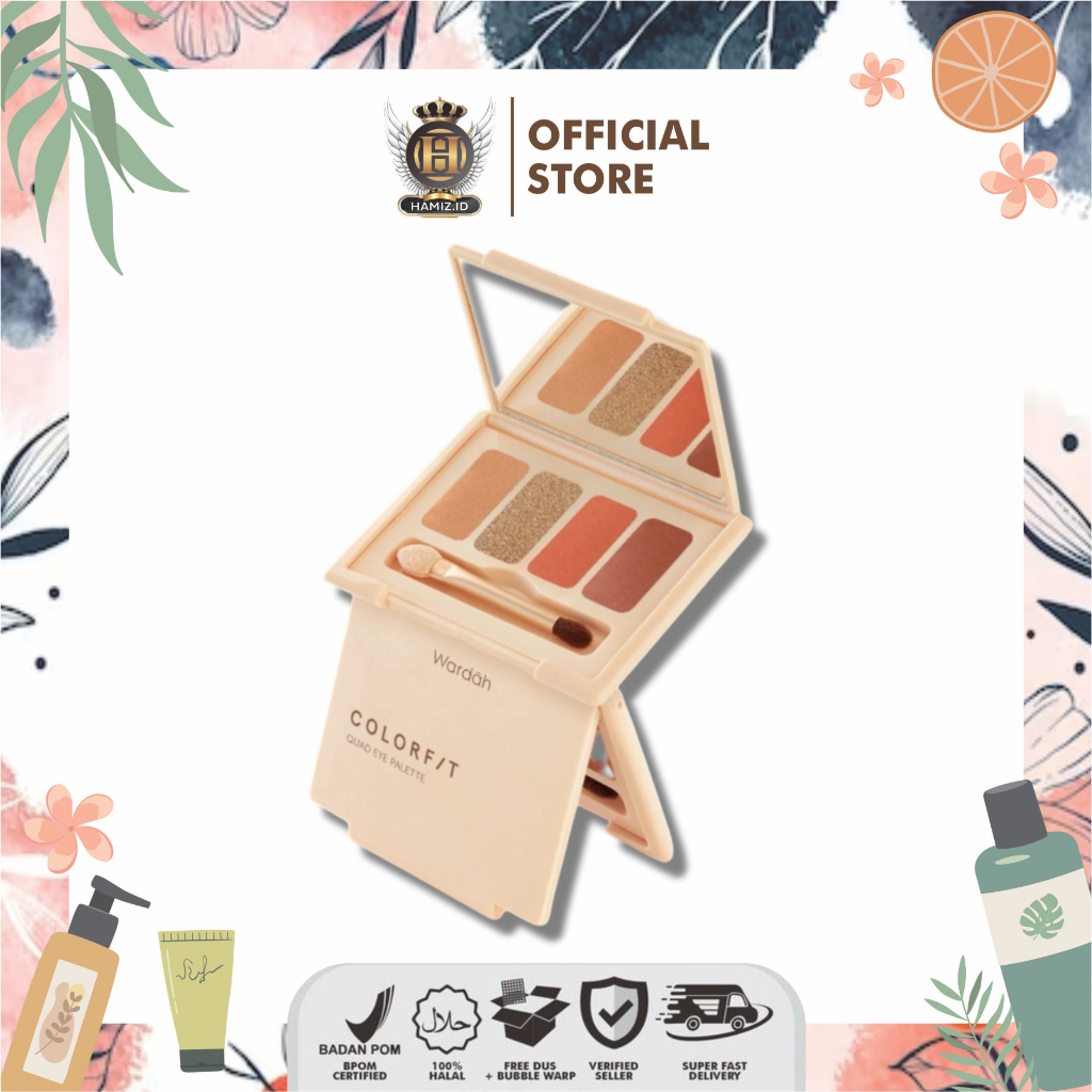 Wardah Colorfit Quad Eye Pallete - Eyeshadow 4 In 1